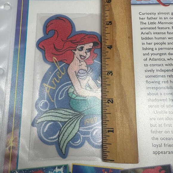 Willabee & Ward Disney Ariel 1989 Collectible Patch & Card Set - Picture 3 of 4